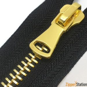 High-Quality Brass Zippers for Garments, Denim & Leather Goods | Wholesale Supplier